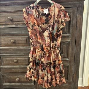 MISA fall clinched waist dress